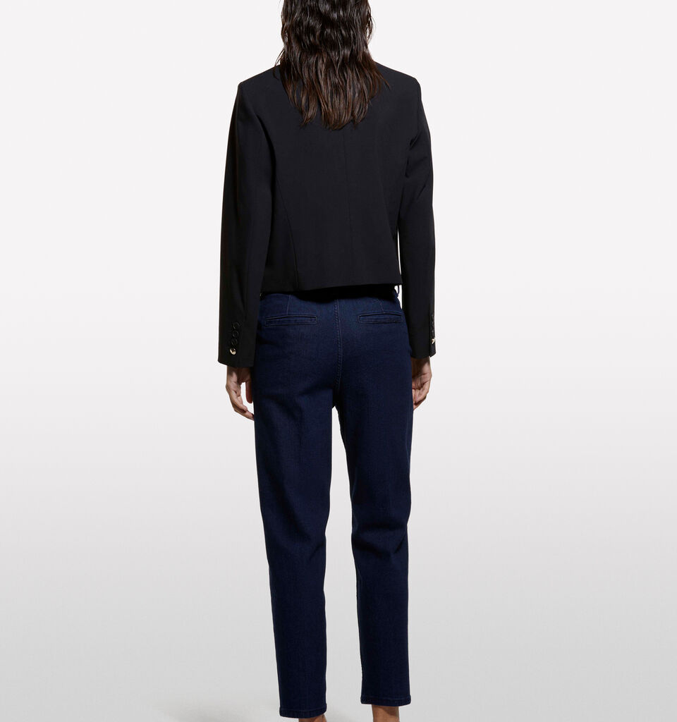 Dunkelblaue Slim Fit-Chinojeans Style 71 - slim fit jeans für damen - Dunkelblau | Sisley image number 2